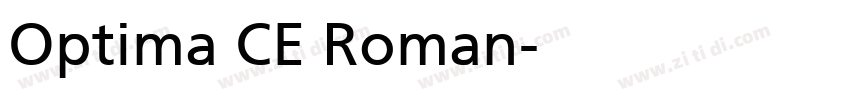 Optima CE Roman字体转换